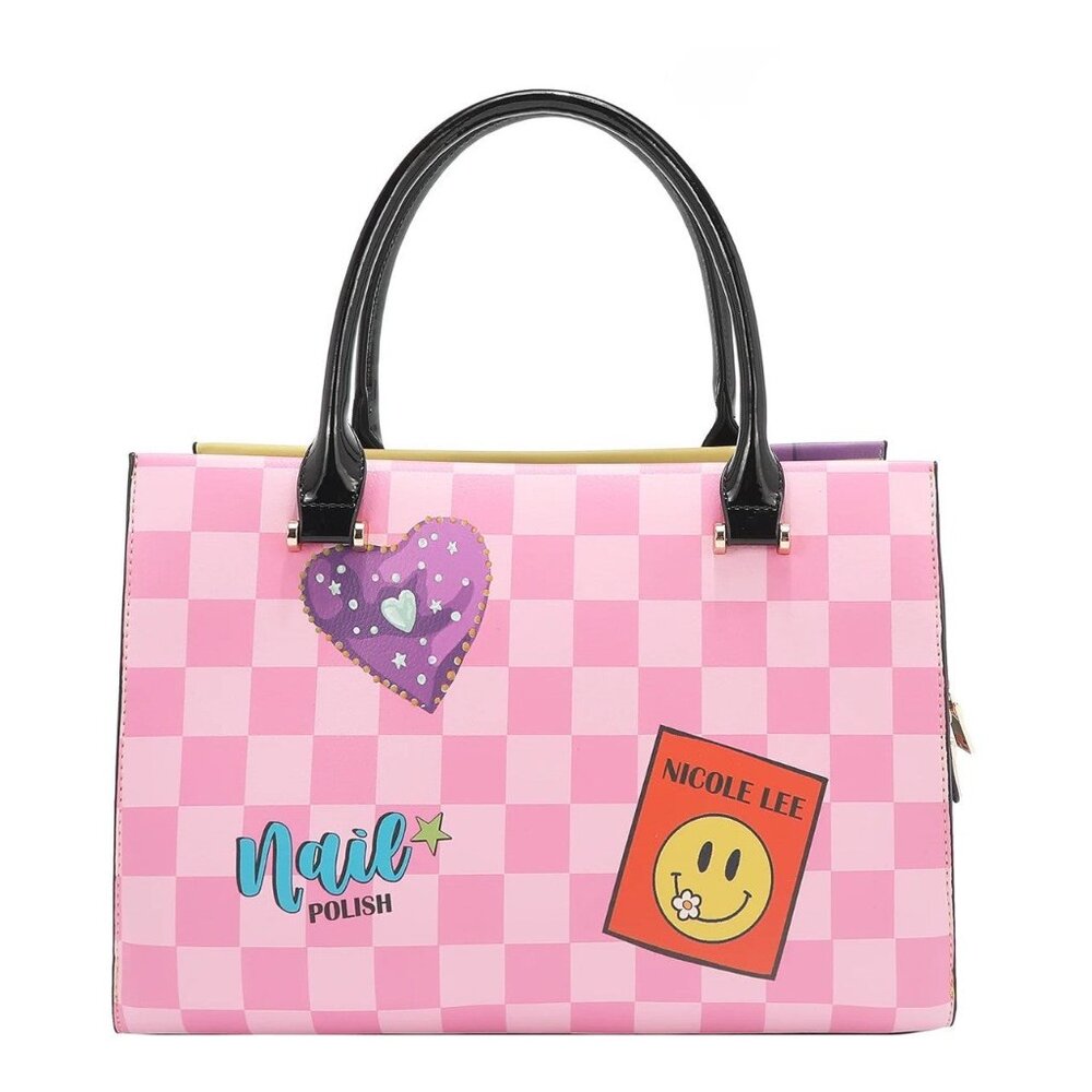 Authentic Nicole Lee USA "Nail Polish" Satchel - Picture 11 of 12